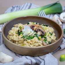 Risotto Aux Poireaux Et Champignons De Paris Free The Pickle Recette Risotto Poireaux Recette Plat Vegetarien Idee Repas Vegetarien