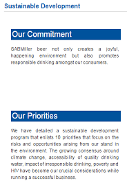 Sab Miller Is One Of The Top Beer Providers In India Capturing About 80 Of The Liquor Market With An Increasing Rate Of Alcohol Consu Sustainable Development Priorities Sustainability