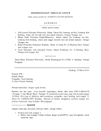 Mohon maaf apabila terdapat kesamaan nama tempat informasi lain karena surat yang dibuat hanya bertujuan sebagai percontohan tanpa ada maksud apapun. Eksepsi Jawaban