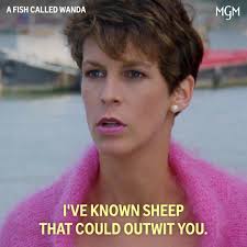 Otto goes bananas for philosophy 🦍 #AFishCalledWanda #JamieLeeCurtis  #KevinKline