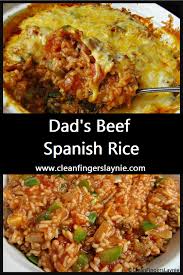 Ground beef and rice casserole. Dad S Beef Spanish Rice Clean Fingers Laynie