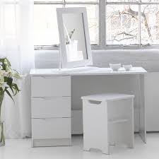 Alto Furniture Visualise Alpine Dressing Table Set White Vanity Table Corner Dressing Table Corner Vanity Table