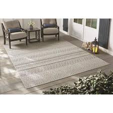 Home Decorators Collection Rhapsody Gray 5 Ft X 7 Ft Indoor Outdoor Area Rug 30415 The Home Depot