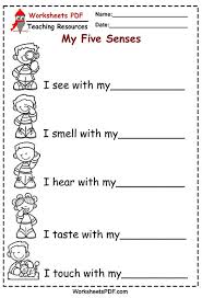 The first way is to download the pdf file of the math worksheet of your choice. Activity With The Five Senses Worksheets Pdf