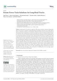 Welcome to pakistan's trade information page. Pdf Future Power Train Solutions For Long Haul Trucks