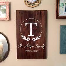 Custom Last Name Wood Sign Personalized Barnwood Sign Reclaimed Wood Gallery Wall Decor Family Name Personalized Wood Signs Wood Signs Barn Wood Signs