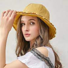 Women Solid Color Cotton Bucket Hat Accessories Women Clothes Trend Moda Fashion Jewelry Hat Fashion Women Fashion Buy