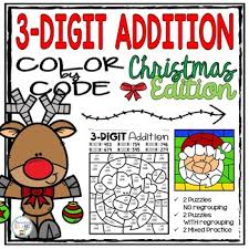 Finally, ask him if he can subtract the smaller number from larger number and give you the correct answer. Adding 3 Numbers Color By Number Worksheets Teaching Resources Tpt