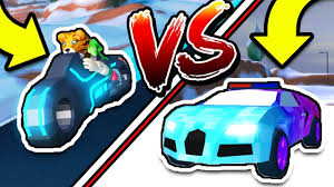 Roblox Jailbreak Volt Bike Vs Bugatti Race Round 2 Fastest Car In The Game Youtube