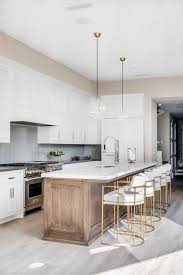 White kitchen cabinets offer the most timeless look and the one you'd least tire of over the years. California Transitional Home Design Transitional House White Oak Kitchen Kitchen Design