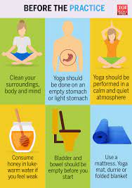 Eating something very light an hour before class works out well for most people, but your body may vary. Infographic What You Should Do Before And After Yoga Times Of India