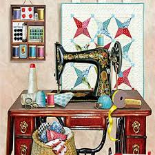 Sewing Machine 5d Diamond Painting Embroidery Cross Stitch Etsy Sewing Art Old Sewing Machines Quilt Sewing Room