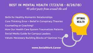 Best In Mental Health 2018 Mental Health Trends Socialwork Career