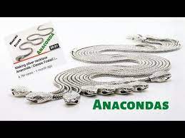 Making Silver Necklace Anacondas Classic Foxtail Loop In Loop Chain Youtube Sterling Silver Snake Necklace Chain Loop Snake Necklace Silver
