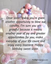 Happy Birthday Quotes Wishes For Sister Birthday Greetings For Sister Birthday Messages For Sister Happy Birthday Sister Quotes