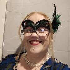 Keyla Black/purple Masquerade Mask U153