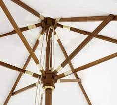 Premium Sunbrella Rectangular Umbrella Outdoor Umbrellas Pottery Barn