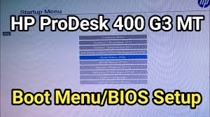 Different vendors make their computer bios with different bios entry keys. How To Setup Hp Prodesk 400 G3 Bios Youtube