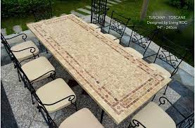 Village teak and steel outdoor dining table (black) | teak warehouse. 78 Outdoor Patio Dining Table Italian Mosaic Stone Marble Tuscany Table De Jardin Patio Italien Salon De Jardin Plastique