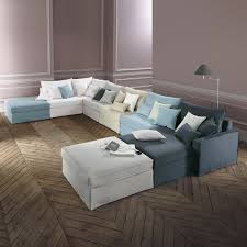 Meridienne Accoudoir Droit En Coton Et Lin Gris Palombe Maisons Du Monde Mobilier De Salon Maison Canape