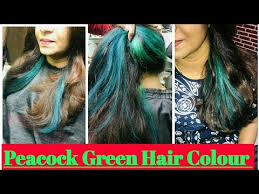 A wide variety of peacock green color options are available to you, such as resin. How To Peacock Green Hair Colour On Henna Hair Hindi Me Highlights Step By Step Tutorial Easy Way Youtube