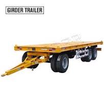 20ft flatbed container draw bar trailer,flat deck full ...