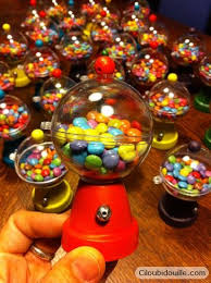 Mini Distributeurs De Bublegums Pour Un Bapteme Ciloubidouille Ciloubidouille Creations De Pots En Argile Artisanat De Bonbons