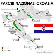 Mappa geografica croazia (croazia), centrata sulle coordinate latitudine 45.10° longitudine 15.20. Parchi Naturali Della Croazia La Mappa Dei Principali Nanopress Viaggi