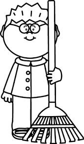 Black And White Logo Calendar Clipart Black And White Boy With A Rake Clip Art Black And White Boy With A Rake Image White Boys Black And White Clip Art