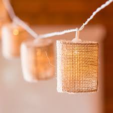 Dimmable picture lights give you the power to control the intensity of light cast on your art. Decorative Battery Operated Led String Lights Burlap Shade Weddingstar Canada