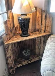 Wooden Pallets Bedside Table Idea Palletfurniture With Images Wood Pallet Furniture Wooden Pallet Furniture Wooden Pallet Projects