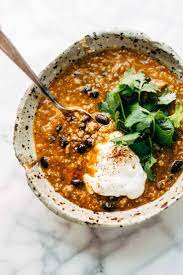 Rockin 5 Ingredient Sweet Potato Turkey Chili Pinch Of Yum Recipe Recipes Real Food Recipes Cooking Recipes