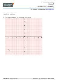 Our year 6 geometry test lets them get a good sense of how exams write geometry questions. Grade 9 Math Worksheets And Problems Coordinate Geometry Edugain Global