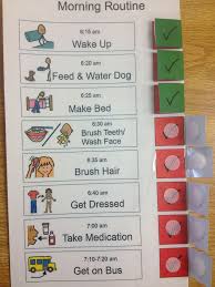 Visual Schedule For Autism Task List Templates