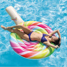 Intex 58753 Sisme Lolipop Seker Deniz Yatagi Ada 208x135cm Deniz Havuz Yataklari Intex