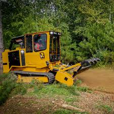 A forestry mulching machine, also referred to as a forestry mulcher, forest masticator, or brushcutter, uses a rotary drum equipped with steel chipper tools (teeth) or blades to shred vegetation. C120r Forestry Mulcher Morbark Products
