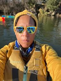 Early morning kayaking in Ladybird Lake, Texas