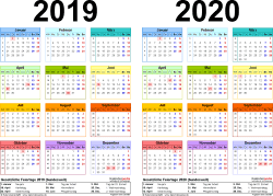 To je bilo u 21. Zweijahreskalender 2019 Und 2020 Als Pdf Vorlagen Zum Ausdrucken