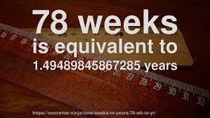 A day is the approximate time it takes for the earth to complete one rotation. 78 Wk To Yr How Long Is 78 Weeks In Years Convert