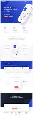 Finance App Landing Page Web App Design Finance App Web Design