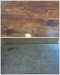 How To Make A Concrete Floor Look Like Hardwood Flooring Mental Scoop Concrete Stained Floors Concrete Floors Painted Concrete Floors