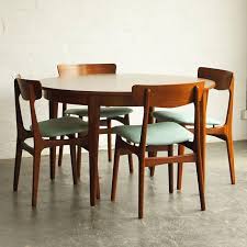 Just Finished Restoration Ready For Delivery Round Extendable Teak Dining T Dining Room Inspiration Midcentury Modern Dining Chairs Scandinavian Dining Room