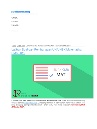 We did not find results for: Contoh Latihan Soal Soal Unbk Matematika Smk Dan Pembahasannya