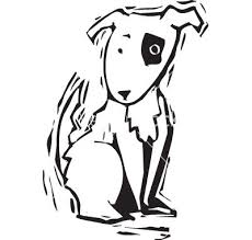 Black And White Spotted Dog Clipart Woodcut Spot Dog Vector Image On Vectorstock Free Vector Illustration Dog Vector Woodcut