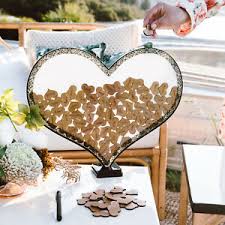 My daughters wedding was in april. Alternative Guest Book Wedding Birthday Sign Wooden Heart Drop Box Frame Stand Ebay