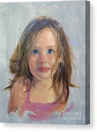 Ava Rose Canvas Print by Laura Lee Zanghetti