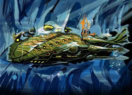 Veinte Mil Leguas De Viaje Submarino El Nautilus Aprisionado Por Una Masa De Bloques De Hielo 2778 2016 This Seems To Owe More To Artist Steampunk Artsy