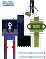 Adventure Time Paper Toy Molde Paper Toys Template Adventure Time Paper Toys