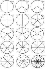 Image Result For Folding A Circle Into Eights Fractions Math Fractions Kindergarten Worksheets Printable