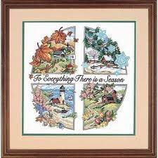 4 seasons cross stitch kits. Dimensions A Season For Everything Stamped Cross Stitch Kit 03174 123stitch